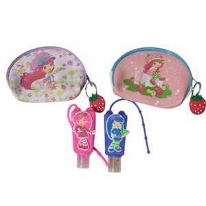 Strawberry Coin Purse & Hand Sanitizer Holder Lot Kids Accessories